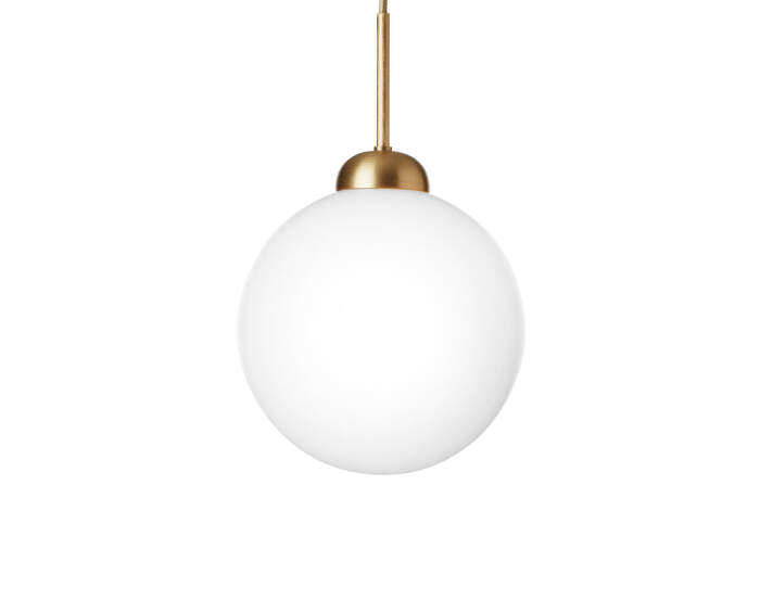 Apiales 1 Large Pendant, brushed brass/opal