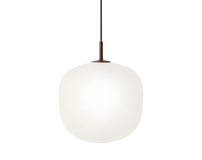 Rime Pendant Lamp Ø25, opal/deep red