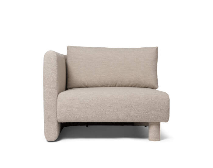 Dase Sofa Armrest End Left Modul, Soft Bouclé natural