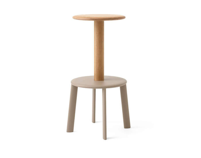 Massif Bar Stool AV40, oak/grey beige