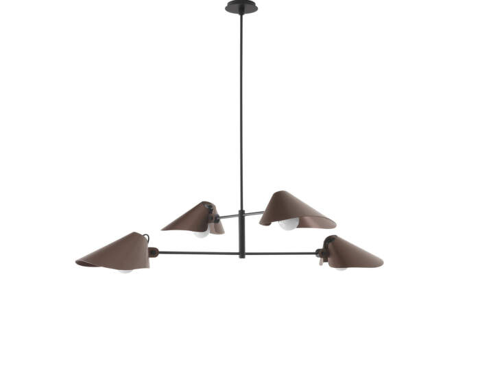 Bonnet Chandelier SC92, bronzed/black