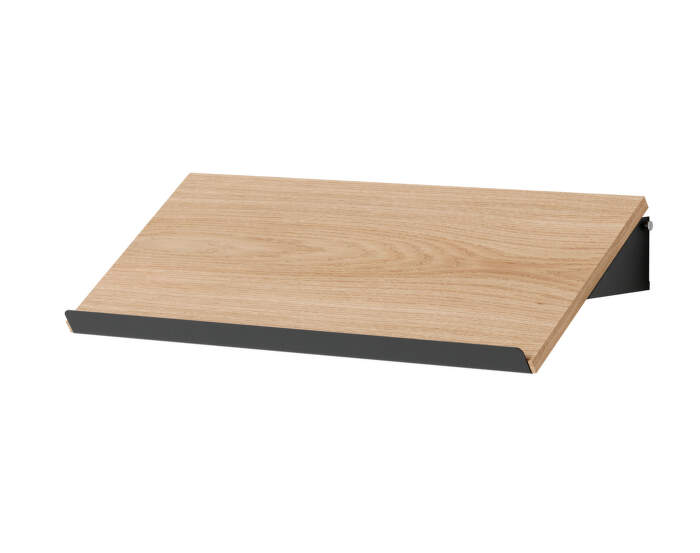 New Works Magazine Shelf Kit, oak/black