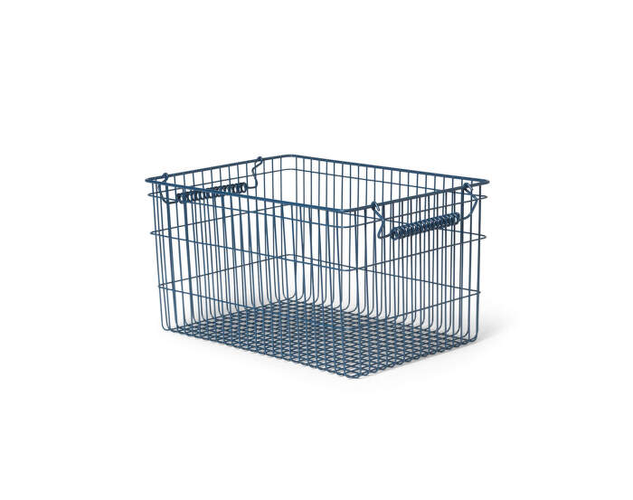 Cala Stackable Baskets, set of 2, dark blue