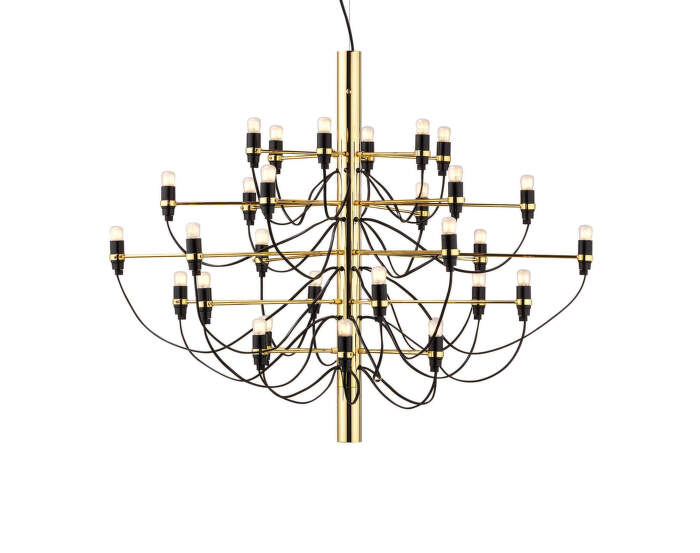 2097/30 Suspension Frosted Bulbs, brass