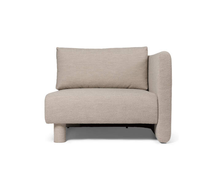 Dase Sofa Armrest End Right Modul, Soft Bouclé natural