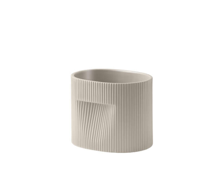 Ridge Planter H15, beige