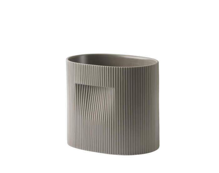 Ridge Planter H24, taupe