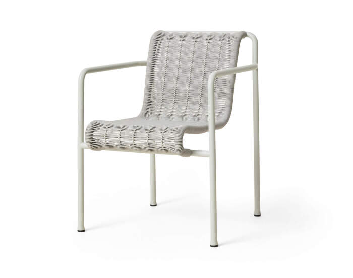 Palissade Cord Dining Armchair, sky grey