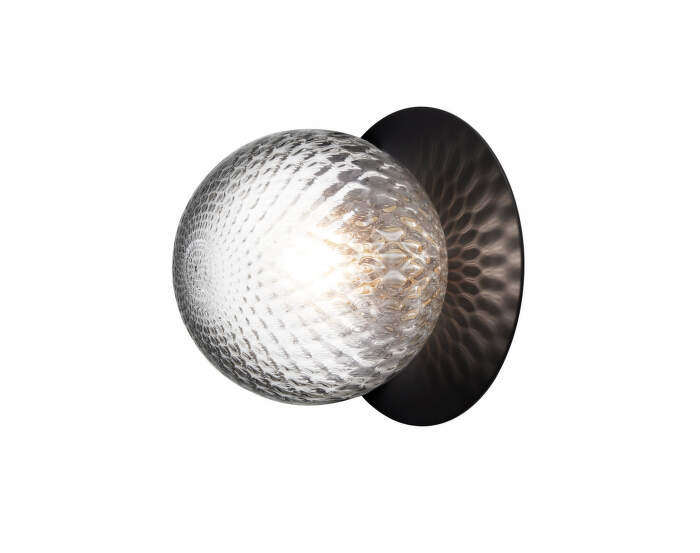 Liila 1 Wall/Ceiling Light Medium, black/optic clear