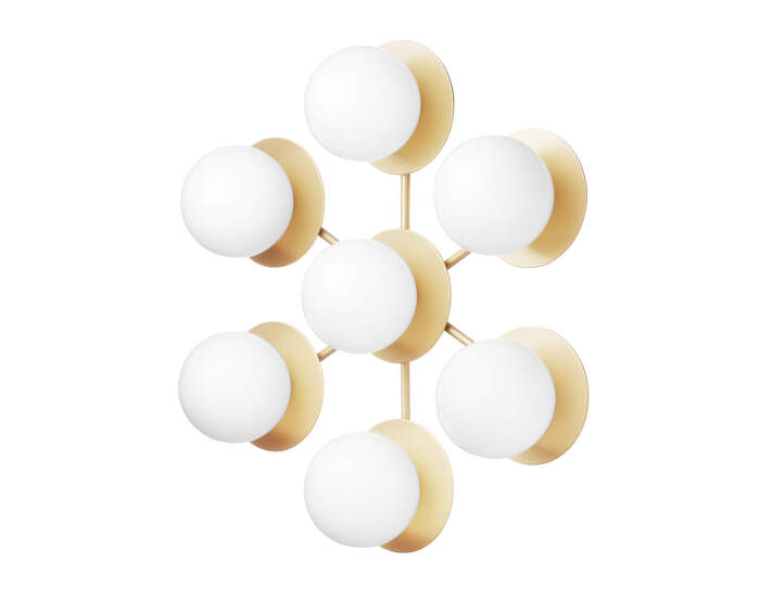 Liila Star Wall/Ceiling Light, nordic gold/opal