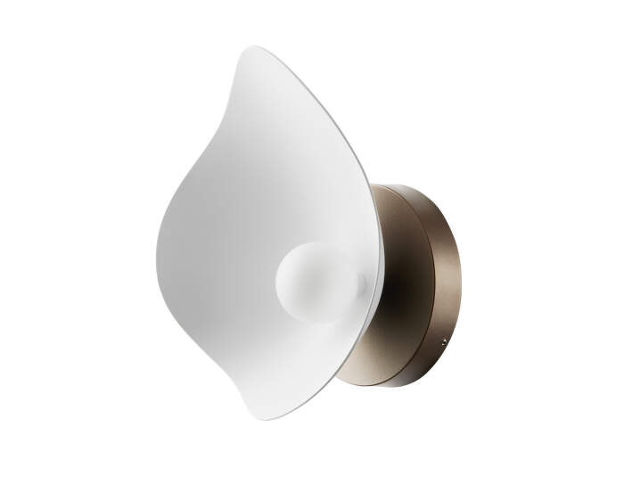 Florii 1 Wall Lamp, dark bronze/white