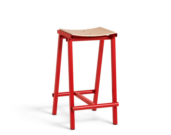 Taburete 8 Bar Stool Low, signal red