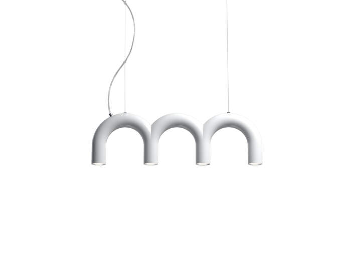 Arch Triplette Pendant, white