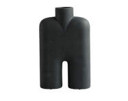 Cobra Vase Tall Hexa, black