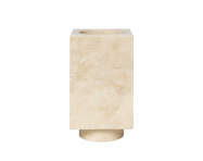 Hew Vase, travertine