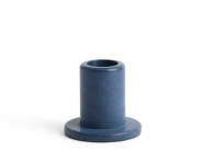 Tube Candleholder Concrete Small, midnight blue