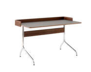 Pavilion AV17 Desk, walnut / iron linoleum