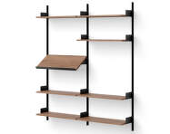 Living Shelf, walnut/black