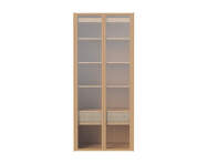 Cana Wardrobe Wall with Shelves, oiled oak