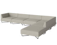 Orlando Garden Sofa 6 Modules w. open end right, sand