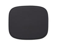 Fiber Lounge Chair Seat Pad, black leather