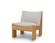 Tenon Lounge Chair Natural Oak, Romo Ruskin Quill