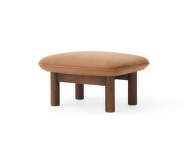 Brasilia Ottoman, Dunes Camel/dark stained oak