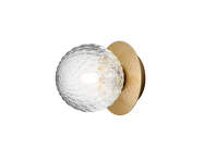 Liila 1 Wall/Ceiling Light Small, nordic gold/optic clear