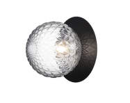 Liila 1 Wall/Ceiling Light Large, black/optic clear