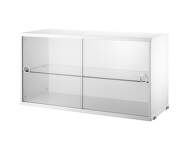 Display Cabinet with Sliding Doors, white