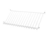 Magazine Shelf Wire 78 x 30, white