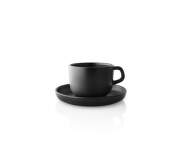 Nordic Kitchen Cup 20 cl with Saucer, set of 4, black