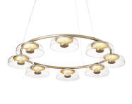 Blossi 8 Pendant, nordic gold