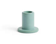 Tube Candleholder Concrete Small, emerald green