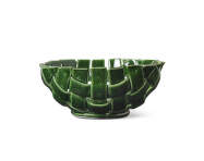 Plait Bowl Ø24, emerald green