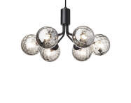 Apiales 6 Pendant, satin black/optic smoked