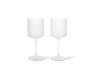 Ripple White Wine Glasses, set of 2, frosted