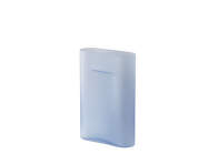 Ridge Vase H35, light blue frosted glass