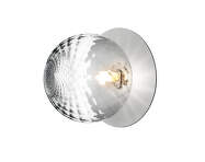 Liila 1 Wall/Ceiling Light Large, light silver/optic clear