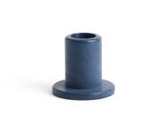 Tube Candleholder Concrete Small, midnight blue