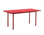 Two-Colour Dining Table 160 cm, maroon red/red