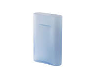 Ridge Vase H35, light blue frosted glass