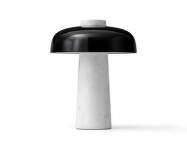 Reverse Table Lamp, carrara/black