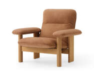 Brasilia Lounge Chair, Dunes camel/natural oak