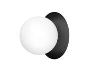 Liila 1 Wall/Ceiling Light Large, black/opal