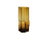 Muro Vase H30, recycled amber