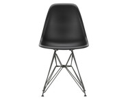 Eames Plastic Side Chair DSR, deep black