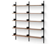 Library Shelf 1900, walnut/black