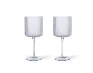 Ripple Red Wine Glasses, set of 2, clear