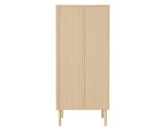 Cana Wardrobe w. Wooden Doors, white oiled oak